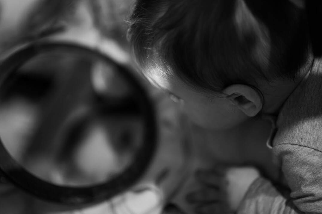 detective examining clues